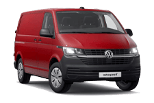 Car Hire Blackburn - Red VW Transporter Automatic - Van hire Blackburn